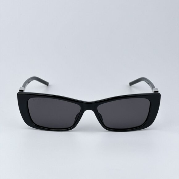 Gucci Women BRAND NEW Sunglasses Black Grey Cat Eye GG1681S 001 - Picture 1 of 11